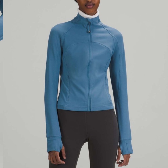 lululemon athletica Jackets & Blazers - Lululemon Athletica Soft Denim Nulu Cropped Define Jacket